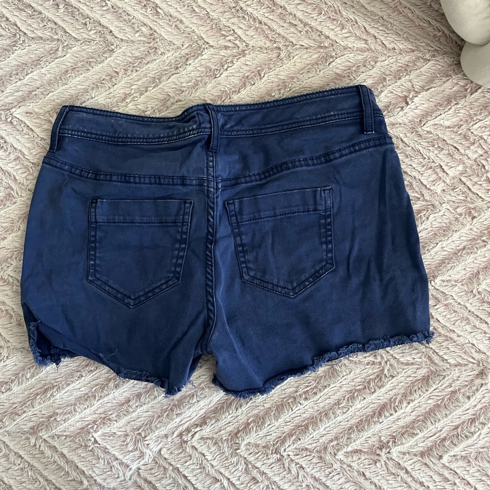 True Craft Jean Shorts in Navy Blue with Classic Fit